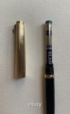 Mont Blanc No. 184 Lever Ballpoint Pen Gold Black (Bear Engraving) Refill Weak