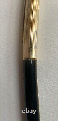 Mont Blanc No. 184 Lever Ballpoint Pen Gold Black (Bear Engraving) Refill Weak