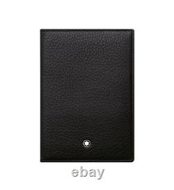 Mont Blanc Passport Holder Black Leather Meistersuck Soft Grain 113308