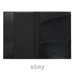 Mont Blanc Passport Holder Black Leather Meistersuck Soft Grain 113308