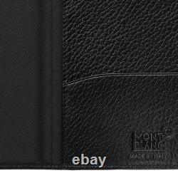 Mont Blanc Passport Holder Black Leather Meistersuck Soft Grain 113308