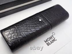 Mont Blanc Pen Pouch Meisterstück Florence Crocodile Design Leather Black