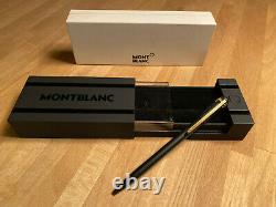 Mont Blanc Pix Ballpoint Pen black with Gold Clip Incl. Voucher for engraving