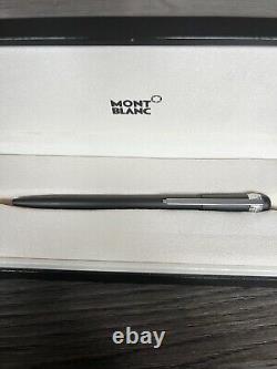 Mont Blanc Scenium Ballpoint Pen, Satin Black/platnum