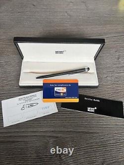 Mont Blanc Scenium Ballpoint Pen, Satin Black/platnum