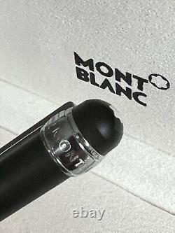 Mont Blanc Scenium Ballpoint Pen, Satin Black/platnum