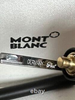 Mont Blanc Scenium Ballpoint Pen, Satin Black/platnum