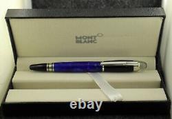 Mont Blanc StarWalker Blue-Body Marble Ball Point Pen Black Ink Refurbished