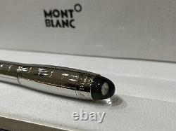 Mont Blanc StarWalker Steel Chequered Rollerball Pen