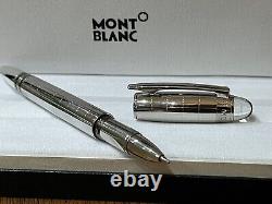 Mont Blanc StarWalker Steel Chequered Rollerball Pen