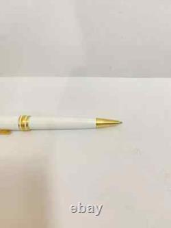 Mont Blanc StarWalker White-Body Ball Point Pen Black Ink Gold Trim- Refurbished