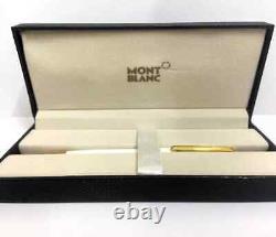 Mont Blanc StarWalker White-Body Ball Point Pen Black Ink Gold Trim- Refurbished