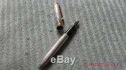 Mont Blanc Stylo Plume Argent Plume Or Ref Meisterstruck