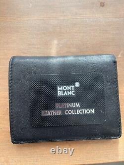 Mont Blanc Vintage Platinum Leather Collection Wallet