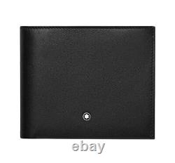 Mont Blanc Wallet Nightflight Black Leather 6cc 118274