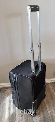 Mont Blanc Wheeled Luggage Leather And Fabric