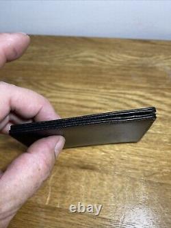 Mont Blanc men's black leather bi-fold card holder