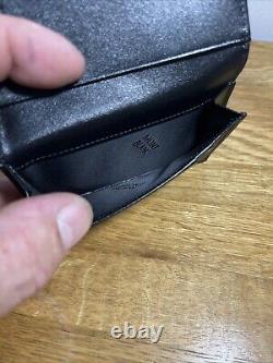 Mont Blanc men's black leather bi-fold card holder