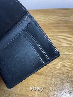 Mont Blanc men's black leather bi-fold card holder