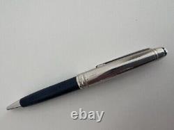 Mont blanc Meisterstück ballpoint pen (blue) with leather pen pouch