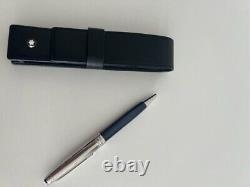 Mont blanc Meisterstück ballpoint pen (blue) with leather pen pouch