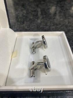 Mont blanc cufflinks, meisterstruck black onyx. Worn only once. Boxed