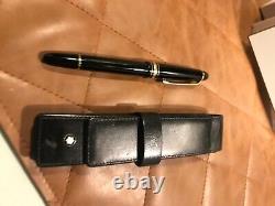 Mont blanc fountain pen and case