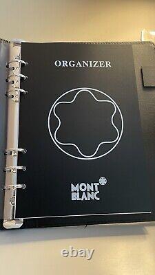 MontBlanc A5 Refillable Notebook Organizer Conference Book Calendar 2022-2024