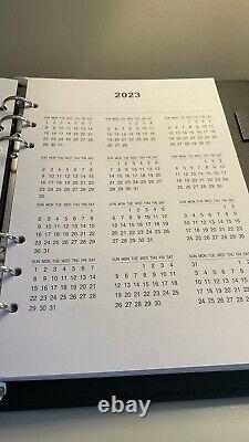 MontBlanc A5 Refillable Notebook Organizer Conference Book Calendar 2022-2024