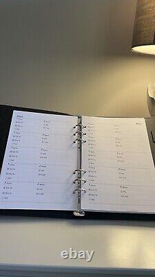 MontBlanc A5 Refillable Notebook Organizer Conference Book Calendar 2022-2024