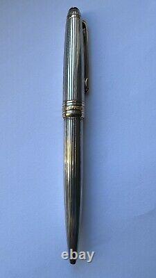 MontBlanc Meisterstuck Solitaire Sterling Silver Pinstripe Ballpoint Pen