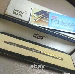 MontBlanc Slimline Noblesse Silver Gold Ballpoint Pen 10