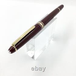 Montblanc 144 Bordeaux Fountain Pen, 14k Gold Nib, VGC