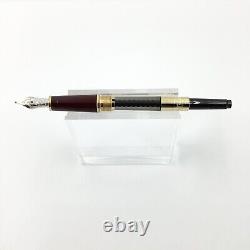 Montblanc 144 Bordeaux Fountain Pen, 14k Gold Nib, VGC