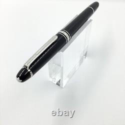 Montblanc 145 classique platinum line, Chopin fountain pen, Ob 14k Nib, Nr Mint