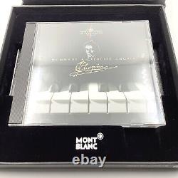 Montblanc 145 classique platinum line, Chopin fountain pen, Ob 14k Nib, Nr Mint