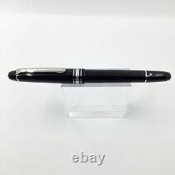 Montblanc 145 classique platinum line, Chopin fountain pen, Ob 14k Nib, Nr Mint