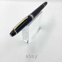 Montblanc 145 gold line fountain pen, 14k gold nib, Nr Mint