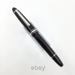 Montblanc 146 platinum line fountain pen, 14k gold nib, boxed, nr mint