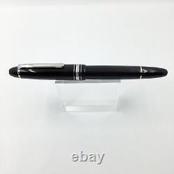 Montblanc 146 platinum line fountain pen, 14k gold nib, boxed, nr mint