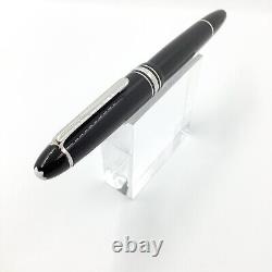 Montblanc 146 platinum line fountain pen, 14k gold nib, boxed, nr mint