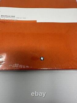 Montblanc 149 Sketchbook Orange 85g/m2 silver cut lined