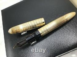 Montblanc 149 Solid 18k Gold 750 Pinstripe c1970s Handmade Fountain France