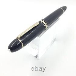 Montblanc 149 fountain pen, 18k gold nib, VGC