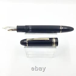 Montblanc 149 fountain pen, 18k gold nib, VGC