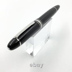 Montblanc 149 platinum line fountain pen, 18k Gold Nib, Boxed, Nr Mint
