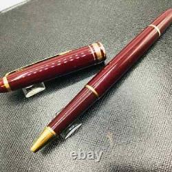 Montblanc 163-Meisterstuck Classique Platinum Rollerball RED