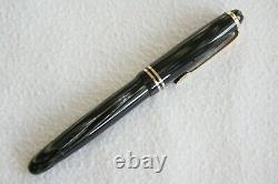 Montblanc 242 Grey Striated 1950's UNUSUAL DOT EF Nib Fountain Pen NEAR MINT