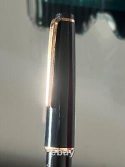 Montblanc 32 Pen Fountain Pen IN Plunger Pen Gold + Ink Years 60