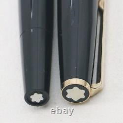 Montblanc 320 Vintage 1970s 14K EF Nib Piston Filler BLK/GT Fountain Pen 027